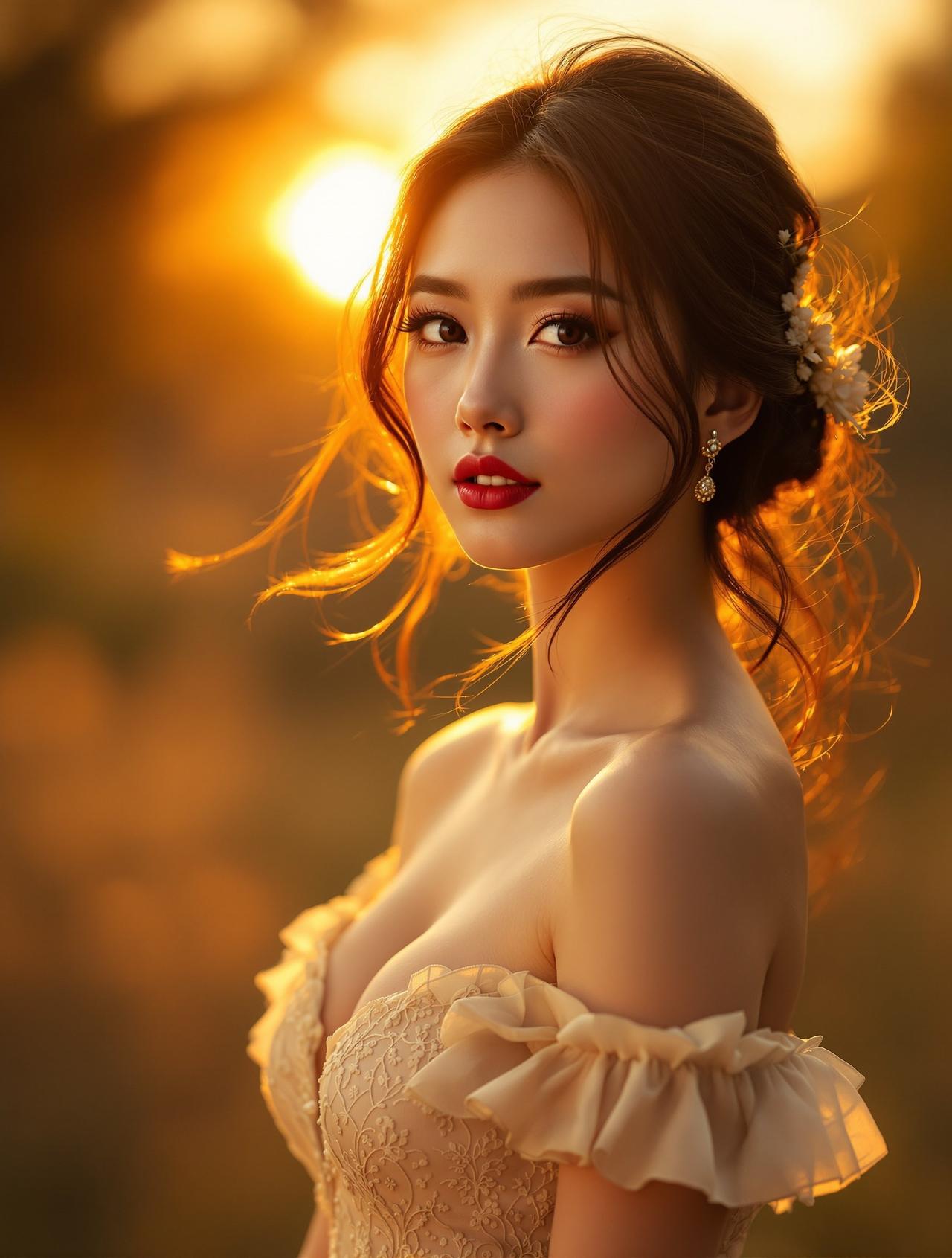 最新福利-欲系写真-最新福利 - 金色黄昏油画写真